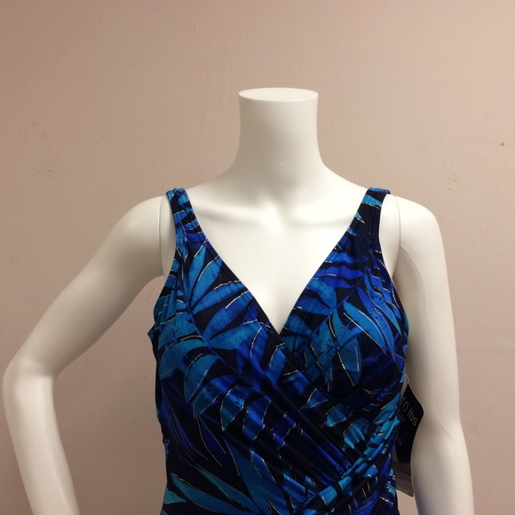 Miraclesuit Oceanus Blue One piece Suit - Picture 3 of 8